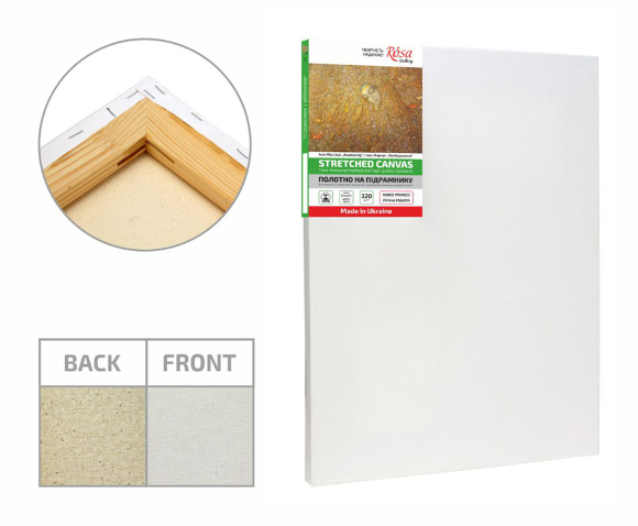 Подрамник100×120 см модуль №1 мелкое зерно акрил хлопок ROSA Gallery