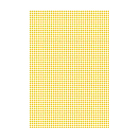 Бумага с рисунком "Клеточка" двухсторонняя Желтая 21х31см 200г/м2 Heyda