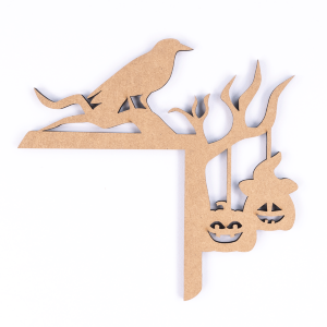 Угловая заготовка „Halloween“ 3, 20х19см, МДФ, ROSA TALENT