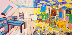 Painting Space, artist Burda Irina, Shapovalova Valeria Painting Space, artist Burda Irina, Shapovalova Valeria