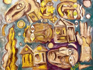 Painting Greece, artist Boyko Peter Painting Greece, artist Boyko Peter