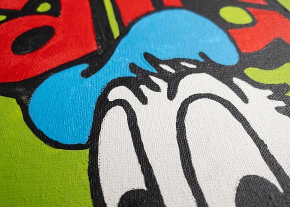 Painting Donald, green, artist Kolomiyets Ruslan