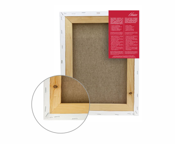 Stretcher frame 70×90 cm, module #1, medium grain acrylic, Italian cotton, Unico