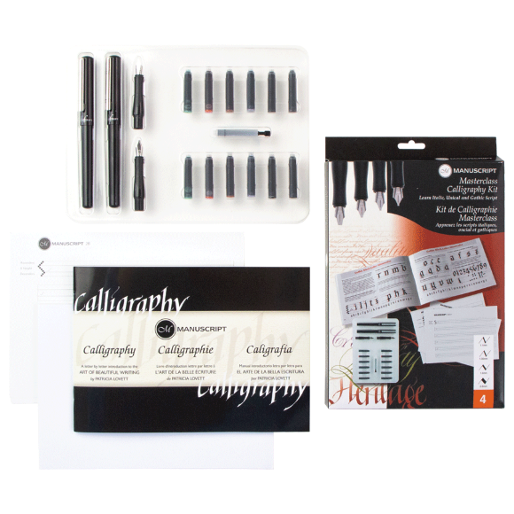 Набор для каллиграфии Masterclass Set (2 ручки 4 пера 12 картриджей конвертер) Manuscript