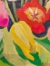 Painting Tulips, artist Nina Lytvyn