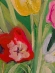 Painting Tulips, artist Nina Lytvyn
