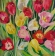 Painting Tulips, artist Nina Lytvyn