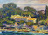 Painting Evening Beach de la Garoupe, Antibes, artist Andrey Chebotaru