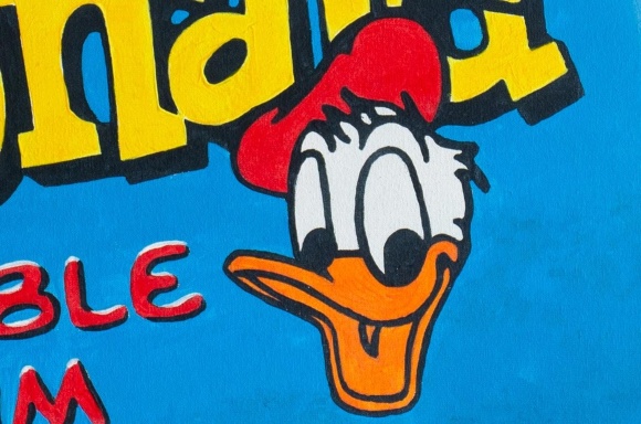 Painting Donald, blue, artist Kolomiyets Ruslan