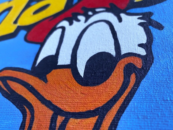 Painting Donald, blue, artist Kolomiyets Ruslan