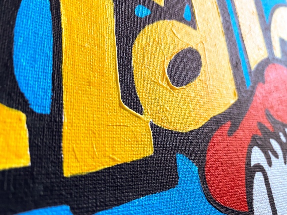 Painting Donald, blue, artist Kolomiyets Ruslan