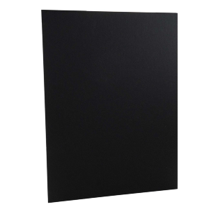 Полотно на картоне 18×24 черный акриловый грунт хлопок ROSA Studio