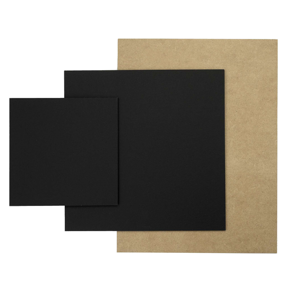 Полотно на картоне 18×24 черный акриловый грунт хлопок ROSA Studio Полотно на картоне 18×24 черный акриловый грунт хлопок ROSA Studio