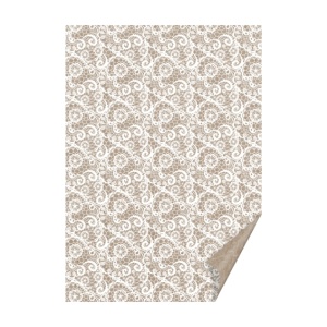 Бумага с рисунком "Кружево" А4(21х29,7см) Крафт двусторонний 220г/м2 Heyda