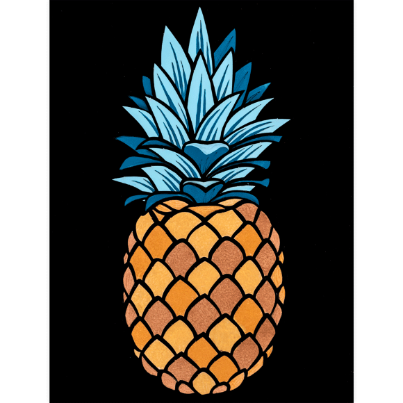 Набор Ананас 3D МДФ 24 5х18 5см ROSA Talent