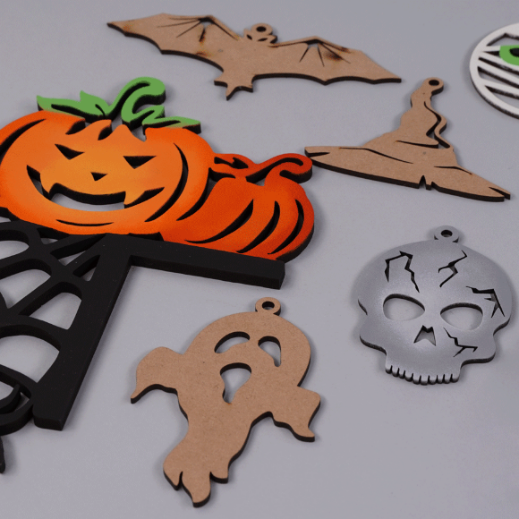 3D композиция „Halloween“ 2, МДФ, 16,5х20см, ROSA TALENT