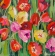 Painting Tulips, artist Nina Lytvyn