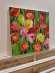 Painting Tulips, artist Nina Lytvyn