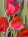 Painting Tulips, artist Nina Lytvyn