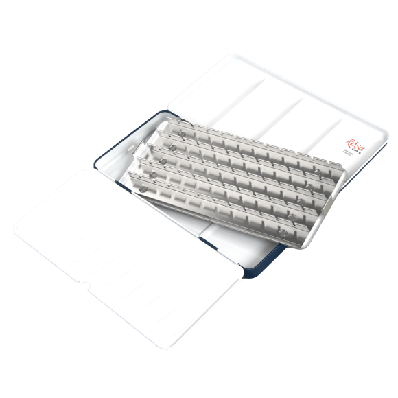 Пенал для акварельных красок Индиго 35 кювет ROSA Gallery