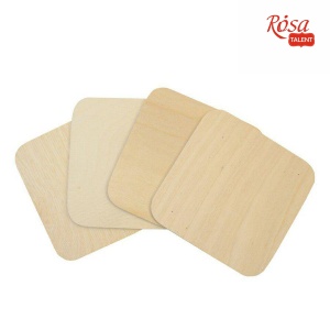 Набор подставок под чашки фанера 4шт ROSA Talent