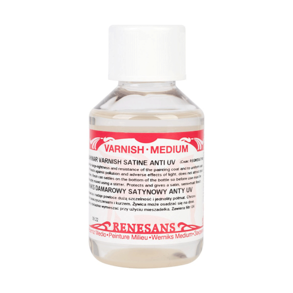 Лак дамарный с защитой от УФ 100мл Renesans