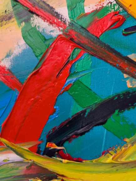 Painting Flight, artist Nina Lytvyn