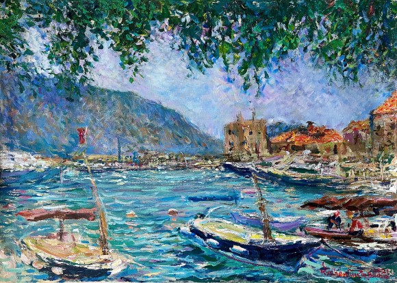 Картина Біля моря в Чорногорії, художник Кишенюк Петро - продано