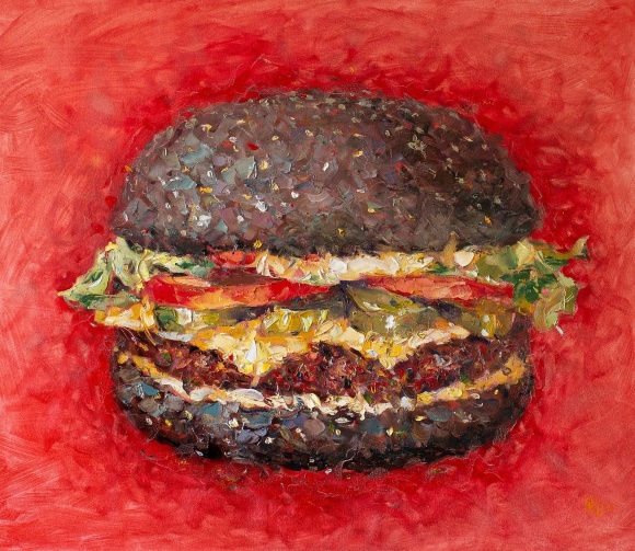 Painting Burger, artist Kolomiyets Ruslan Painting Burger, artist Kolomiyets Ruslan