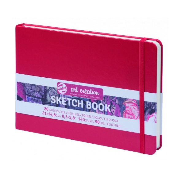 Блокнот для графики Talens Art Creation 140г/м 80л красный Royal Talens