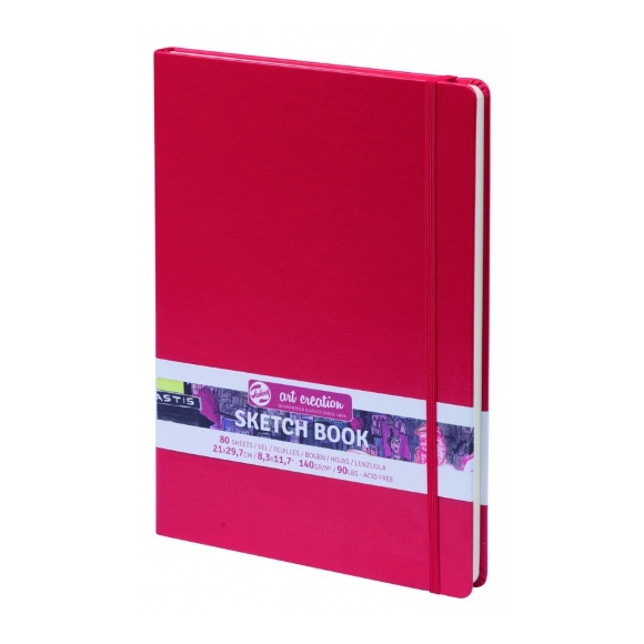Блокнот для графики Talens Art Creation 140г/м 80л красный Royal Talens