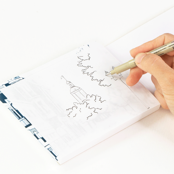 Блок бумаги для графики и каллиграфии TRACCIA 55г/м2 150 л Fabriano