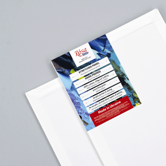 Полотно на картоне 15×20 см хлопок акрил ROSA Studio