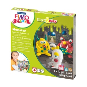 Набор пластики Fimo kids "Монстр" 4цв 42г Fimo