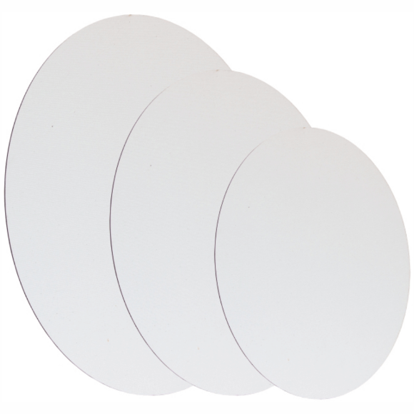 Полотно на картоне овальное 20х30 см хлопок акрил ROSA Studio