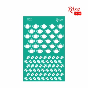 Трафарет многоразовый самоклеящийся №1120 Фоновый 13x20см Cake Delicious ROSA Talent