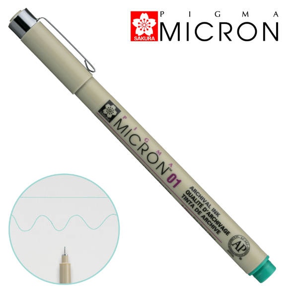 Линер PIGMA MICRON (0.1), 0,25мм Оранжевый, Sakura