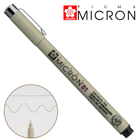 PIGMA MICRON Liner (0.1), 0.25 mm Orange, Sakura PIGMA MICRON Liner (0.1), 0.25 mm Orange, Sakura