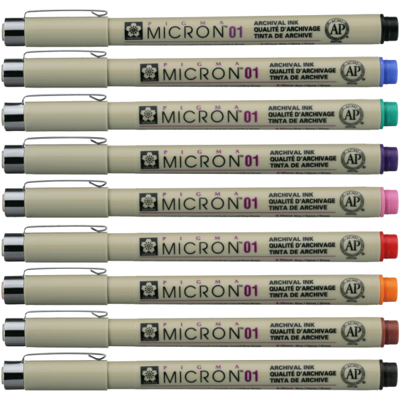 PIGMA MICRON Liner (0.1), 0.25 mm Orange, Sakura PIGMA MICRON Liner (0.1), 0.25 mm Orange, Sakura