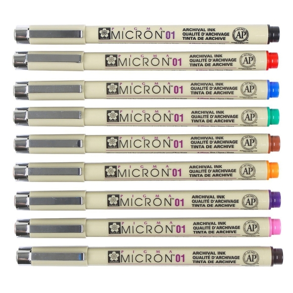 PIGMA MICRON Liner (0.1), 0.25 mm Orange, Sakura PIGMA MICRON Liner (0.1), 0.25 mm Orange, Sakura