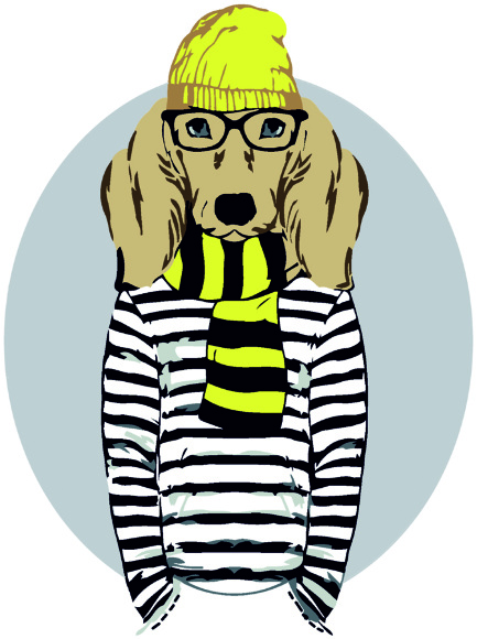 Картина по номерам „Stylish Dog“ 35×45см ROSA START