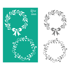 Трафарет многоразовый самоклеящийся №3065 Элементы и надписи 13х20см серия Новый год ROSA TALENT