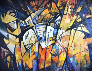 Painting Kaleidoscope, artist Andriy Kreminsky