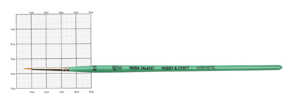 Кисть синтетика круглая ДЛЯ ДЕКОРА HOBBY & CRAFT 0 короткая ручка ROSA TALENT Кисть синтетика круглая ДЛЯ ДЕКОРА HOBBY & CRAFT 0 короткая ручка ROSA TALENT