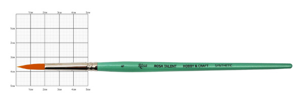 Кисть синтетика круглая ДЛЯ ДЕКОРА HOBBY & CRAFT 0 короткая ручка ROSA TALENT Кисть синтетика круглая ДЛЯ ДЕКОРА HOBBY & CRAFT 0 короткая ручка ROSA TALENT