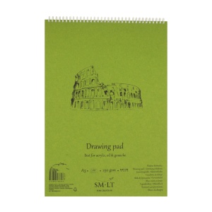 Альбом для акрила и масла на спирали AUTHENTIC (DRAWING) А3 290г/м2 20л белая бумага SM-LT Art