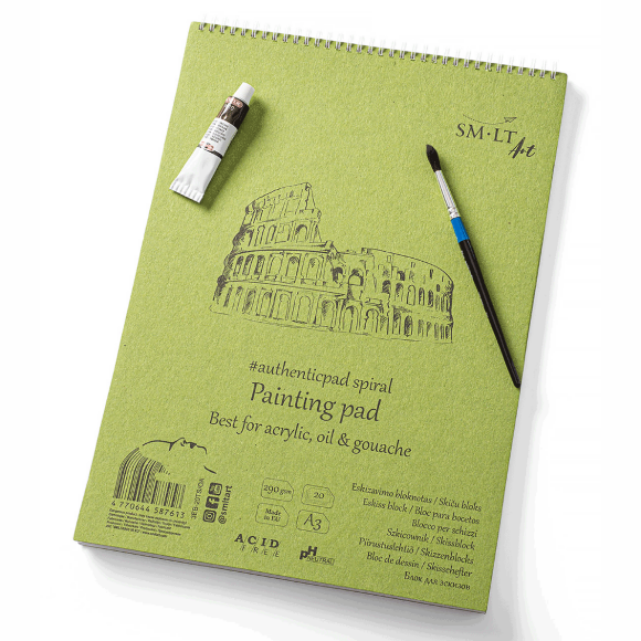 Альбом для акрила и масла на спирали AUTHENTIC (DRAWING) А3 290г/м2 20л белая бумага SM-LT Art Альбом для акрила и масла на спирали AUTHENTIC (DRAWING) А3 290г/м2 20л белая бумага SM-LT Art