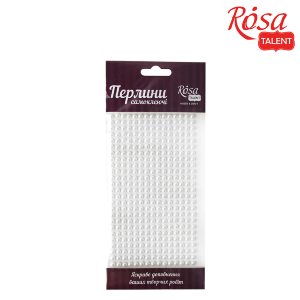 Жемчужины самоклеящиеся Белые 5мм 375шт ROSA Talent