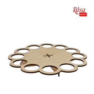 Подставка для кулича и яиц фанера 25х25х2,7см