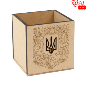 Стакан "Тризуб" 1, МДФ, 10х10х10см, ROSA TALENT